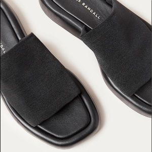 Loeffler Randall Deryn Black Stetch Slide. Size 7. NWOT